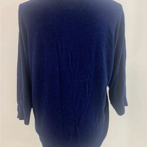 Women's Cabi #4438 Cuddle Tee Cobalt Blue V-Neck 3/4 Sleeve Size M - Picture 2 of 6